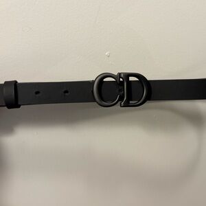 Black Belt with Double Ring Buckle